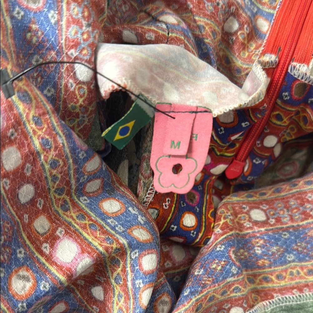 FARM Rio Red and Blue Bell Sleeve Sundress - Picture 10 of 10